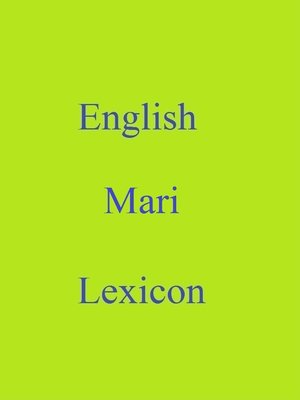 cover image of English Mari Lexicon